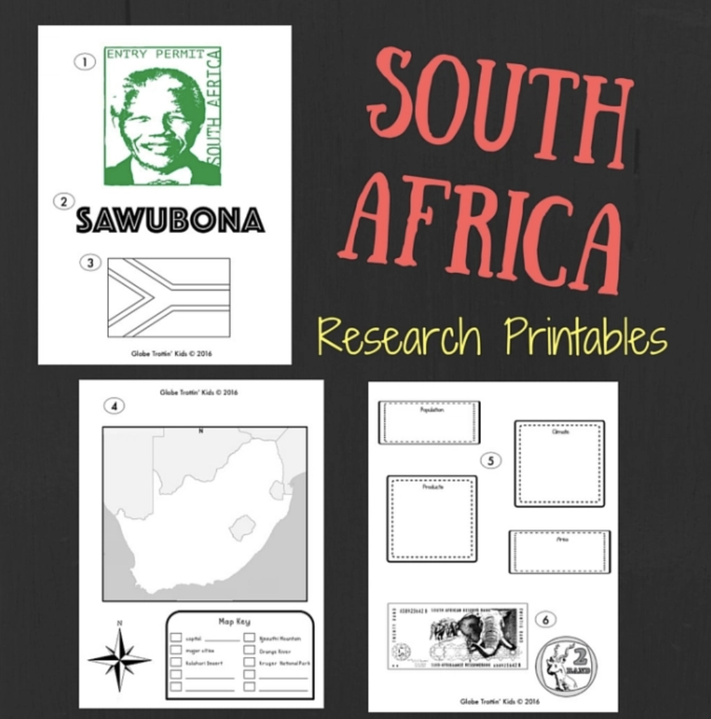 South Africa printables