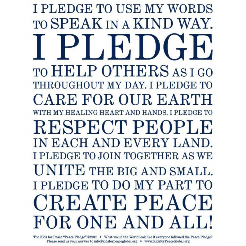 peace pledge