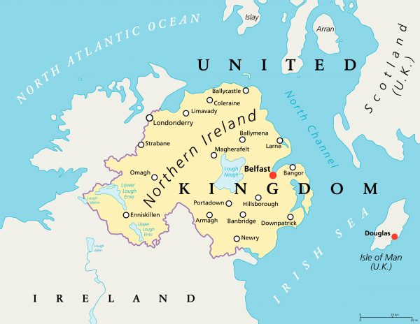 N. Ireland map
