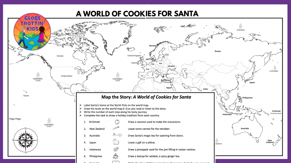 Map the Story: A World of Cookies for Santa
